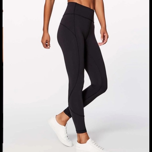 lululemon athletica Pants - Lululemon In Movement Black Leggings 7/8 6
